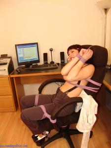 www.bondagedivas.com - Tied At The Office thumbnail