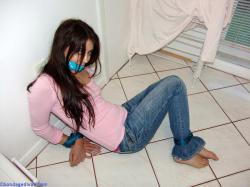 www.bondagedivas.com - Autumn Bound In The Laundry Room! thumbnail